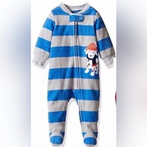 Dalmatian Boys Fleece Zip Up Footie Footed One Piece Pajamas Sleep n Play